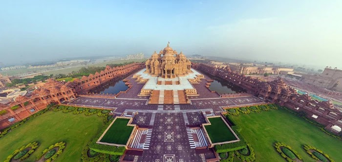 Sky View - Akshardham Temple, Delhi Travel Guide Sky View - Akshardham Temple, Delhi Travel Guide