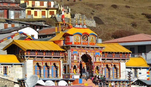 Badrinath temple front view