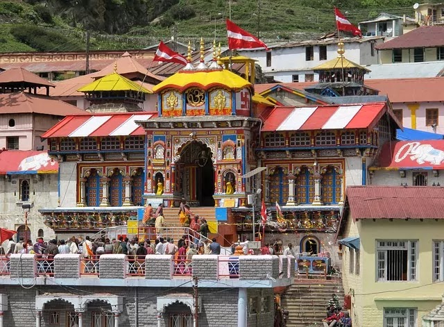 Badrinath temple front view